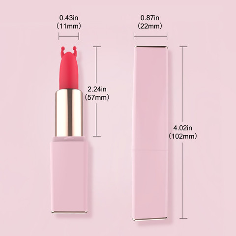 ENJOY MY Lipstick – ויברטור שפתון קומפקטי עם 9 מצבי רטט, טעינה USB, סיליקון ועמיד למים
