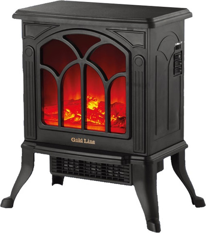 קמין חימום חשמלי דקורטיבי Gold Line גולד ליין Flaming Effect ATL-2900