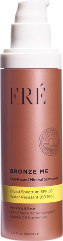 BRONZE ME קרם הגנה מינרלי SPF50 בתוספת גוון