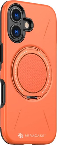 כיסוי ל-iPhone 17 בצבע כתום דגם MiraMag מבית Miracase