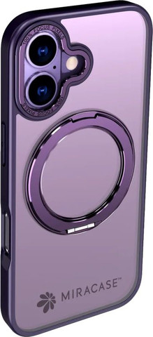 כיסוי ל-iPhone 17 בצבע סגול דגם MiraRing מבית Miracase