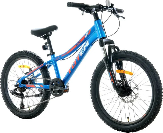 אופני הרים לילדים ונוער כחול/כתום  1100-20-7S
