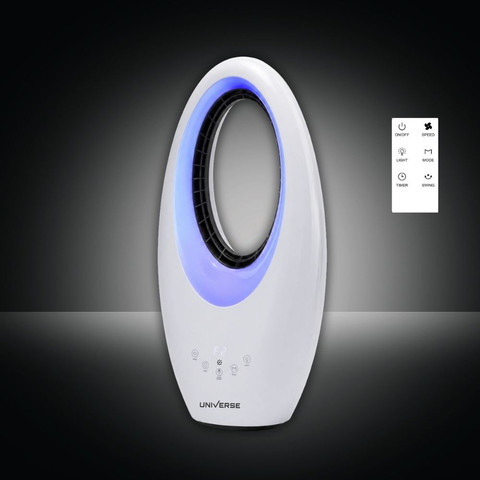מאוורר ללא כנפיים כולל תאורת LED מחליפה צבעים ושלט רחוק Universe יוניברס NRI-7272