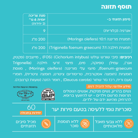 Biamba Mama Gummies סוכריות גומי שילוב של מורינגה וחילבה בטעם פירות יער