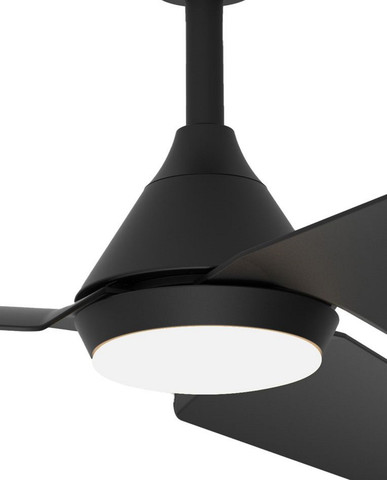 מאוורר תקרה 52" מוגן מים כולל שלט ותאורת Norther LED נורטר Tango שחור