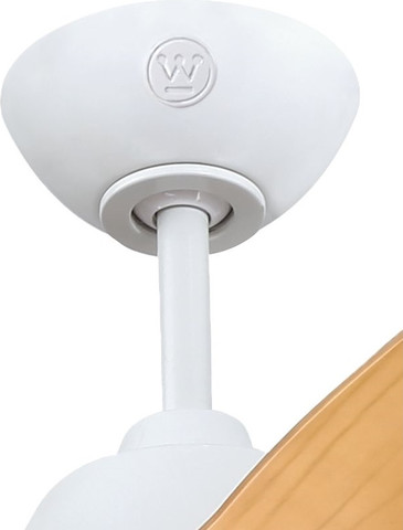 מאוורר תקרה 52" כולל שלט ותאורת LED 24W מובנית Westinghouse ווסטינגהאוס MAGNOLIA - לבן/עץ