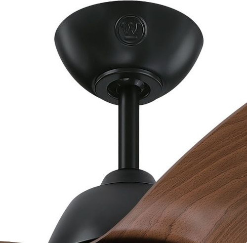 מאוורר תקרה 52" כולל גוף תאורה ושלט Westinghouse ווסטינגהאוס CCT Magnolia 52 - דמוי עץ/שחור