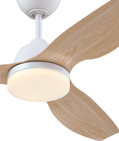 מאוורר תקרה 42" כולל תאורת 28W LED ושלט Westinghouse ווסטינגהאוס Magnolia 42 - לבן/אלון