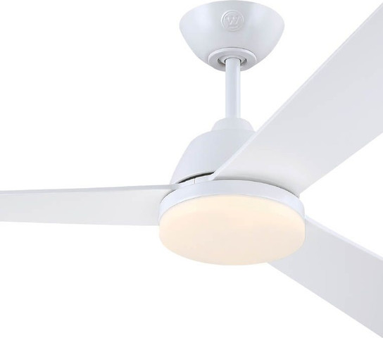 מאוורר תקרה חוץ 52" כולל תאורת 28W LED ושלט Westinghouse ווסטינגהאוס Ocean DC 52 - לבן