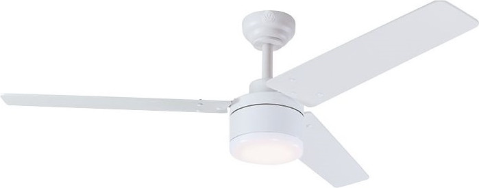 מאוורר תקרה 52" כולל תאורת 28W LED ושלט Westinghouse ווסטינגהאוס Talia DC 52 - לבן/אלון