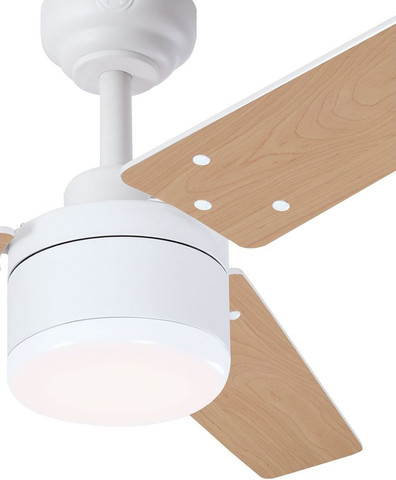 מאוורר תקרה 52" כולל תאורת 28W LED ושלט Westinghouse ווסטינגהאוס Talia DC 52 - לבן/אלון