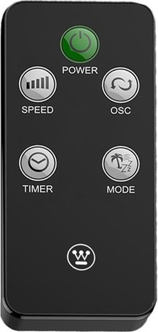 מאוורר מגדל דיגיטלי כולל שלט Westinghouse ווסטינגהאוס Brisk - שחור