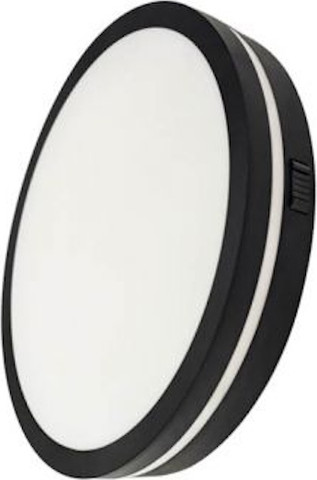 גוף תאורה צמוד תקרה 42W ‏Omega אומגה OM-MONO-42W-CCT-BK-S שחור