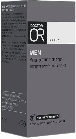 MEN תחליב לחות טיפולי לאחר גילוח לפנים ולקרחת