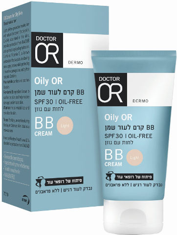 OILY-OR קרם BB לעור שמן לחות עם גוון לייט SPF30