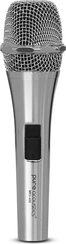 מיקרופון רגיש עם פלג מוזהב כסוף דגם MKV-400SILVER
