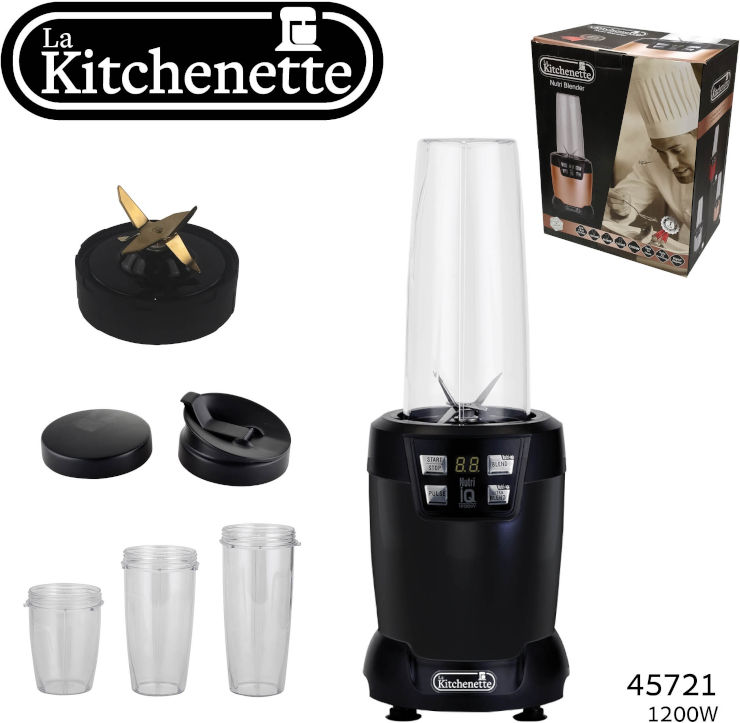 בלנדר שייקר La Kitchenette Chef SEGEV לה קיטשנט השף שגב WBL-003 שחור סדרת השף SEGEV