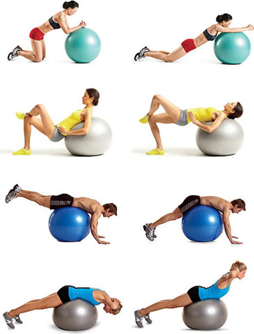 כדור פיזיו צהוב 75 ס"מ ABS