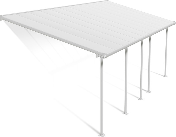 פרגולה אלומיניום 3x7.3 Feria לבנה מבית - Canopia