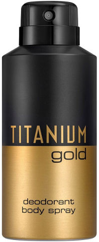 TITANIUM דאודורנט ספריי גוף גולד
