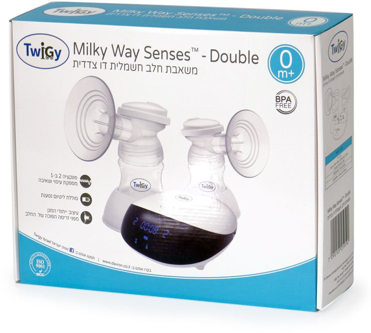 משאבת חלב חשמלית כפולה וניידת עם 4 מצבי שאיבה Milky Way Senses™ Double מבית