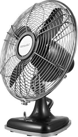 מאוורר שולחני מתכתי 12" בעיצוב וינטג' Chromex כרומקס Air Force CH-8030B