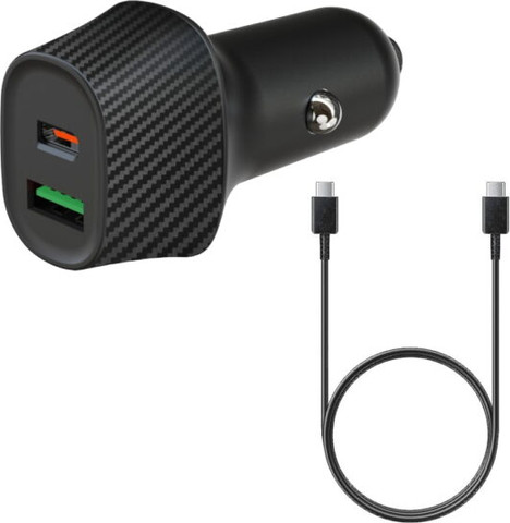 מטען רכב Mower 38W כולל כבל USB-C to Lightning