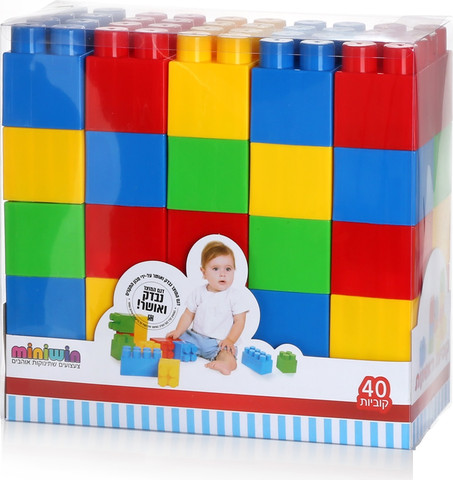 קוביות הרכבה ענקיות 40 יח
