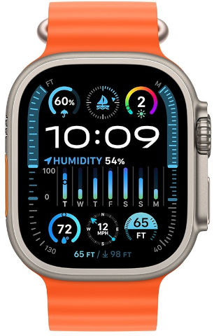שעון חכם אפל וואטצ' Apple Watch Ultra2 49mm eSIM Ocean Band כתום