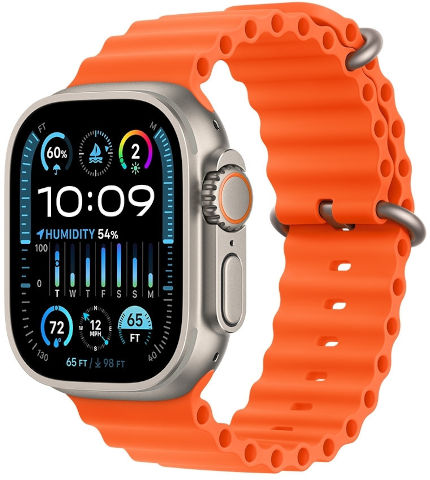 שעון חכם אפל וואטצ' Apple Watch Ultra2 49mm eSIM Ocean Band כתום