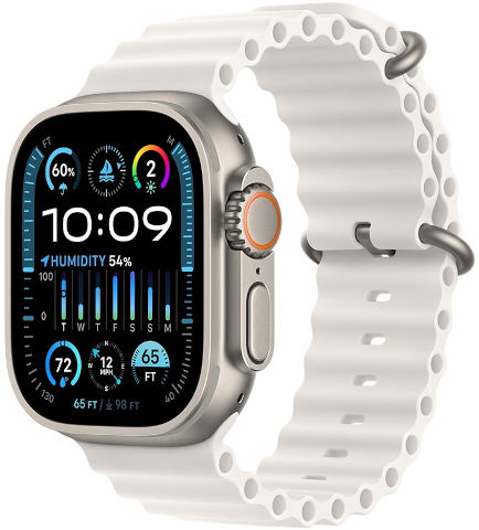 שעון חכם אפל וואטצ' Apple Watch Ultra2 49mm eSIM Ocean Band לבן