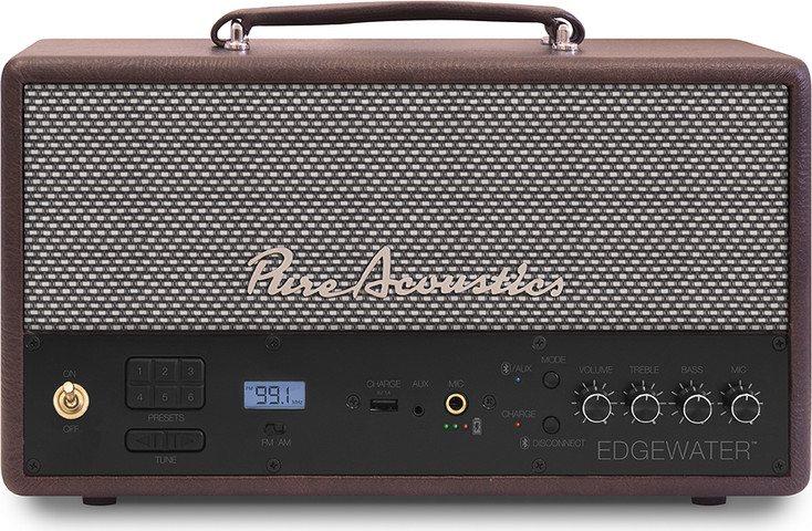 רמקול סטריאו נייד בלוטוס סטריאו 100W עם DSP דגם EDGEWATER-BROWN
