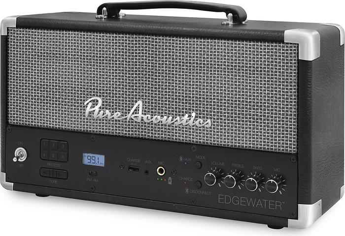 רמקול סטריאו נייד בלוטוס סטריאו 100W עם DSP דגם EDGEWATER-BLACK
