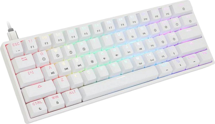 מקלדת גיימינג מכאנית חוטית Skyloong סקיילונג GK-61-WHITE