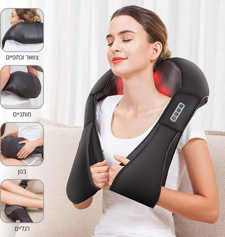 חגורת עיסוי שיאצו עם פונקציית חימום דגם SMB-312-SHIATSU
