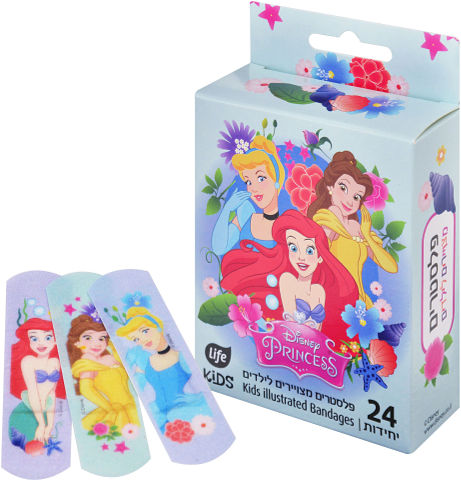 KIDS פלסטרים מצויירים לילדים נסיכות