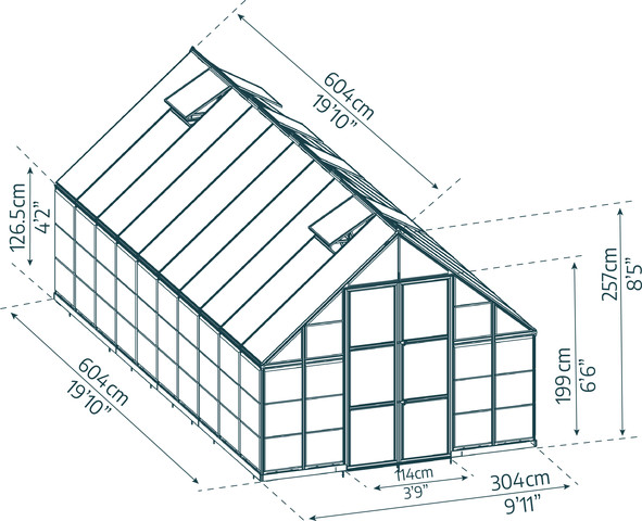 חממה ביתית 3x6 Balance כסופה מבית - Canopia