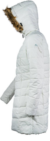 מעיל פוך סינטטי ארוך לנשים SNOWY GOOSE צבע לבן