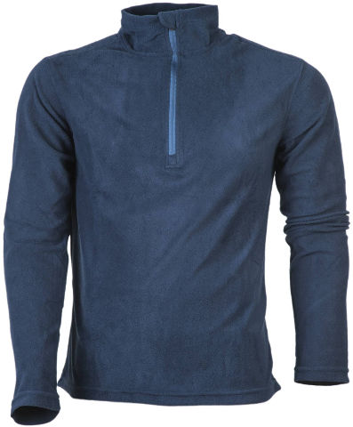 חולצה מיקרופליז לגבר HALF ZIPPER צבע נייבי
