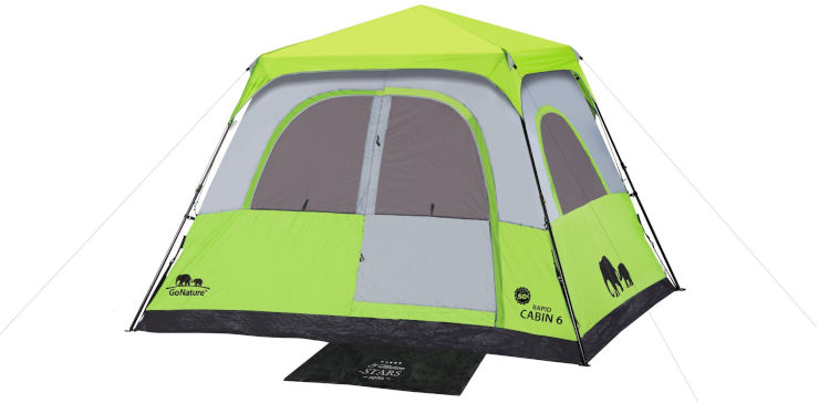 אוהל קמפינג משפחתי ל- 6 אנשים דגם RAPID CABIN