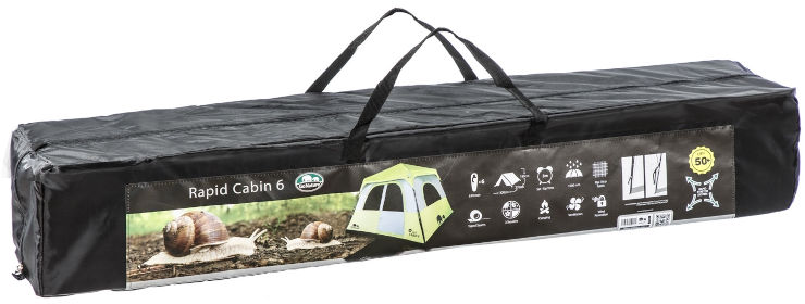 אוהל קמפינג משפחתי ל- 6 אנשים דגם RAPID CABIN