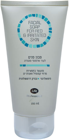 סבון פנים לעור אדמומי ומגורה