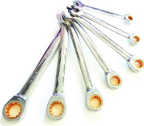 סט מפתחות 2IN1 גולד רצ׳ט 7 יחידות 8–19 מ"מ | B.Tech