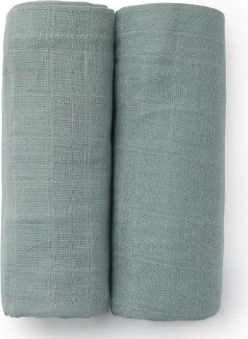 מארז 2 חיתולים גדולים 120X120 מכותנה במבוק - ירוק מרווה