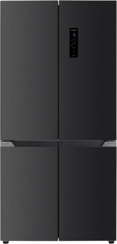 מקרר 4 דלתות קו אפס - 505 ליטר Delonghi  דלונגי DLR6060DX נירוסטה מושחרת