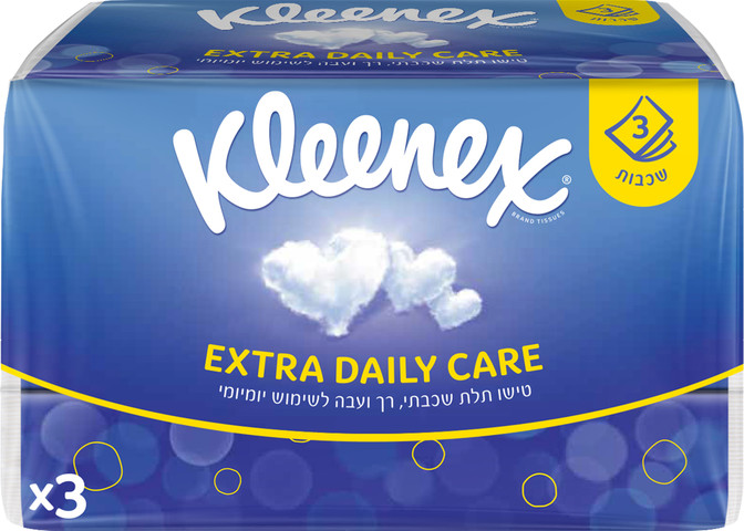 ממחטות טישו תלת שכבתי אקסטרה דיילי קר