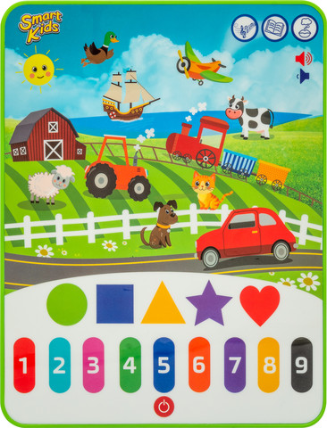 טאבלט-טף חיות חווה וכלי תחבורה - SMART KIDS - מבית באלי טוי