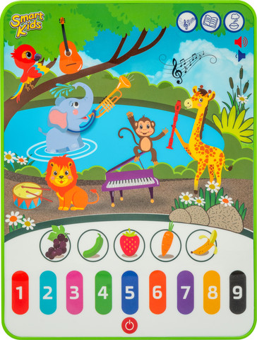 טאבלט-טף חיות ספארי וכלי נגינה - SMART KIDS - מבית באלי טוי