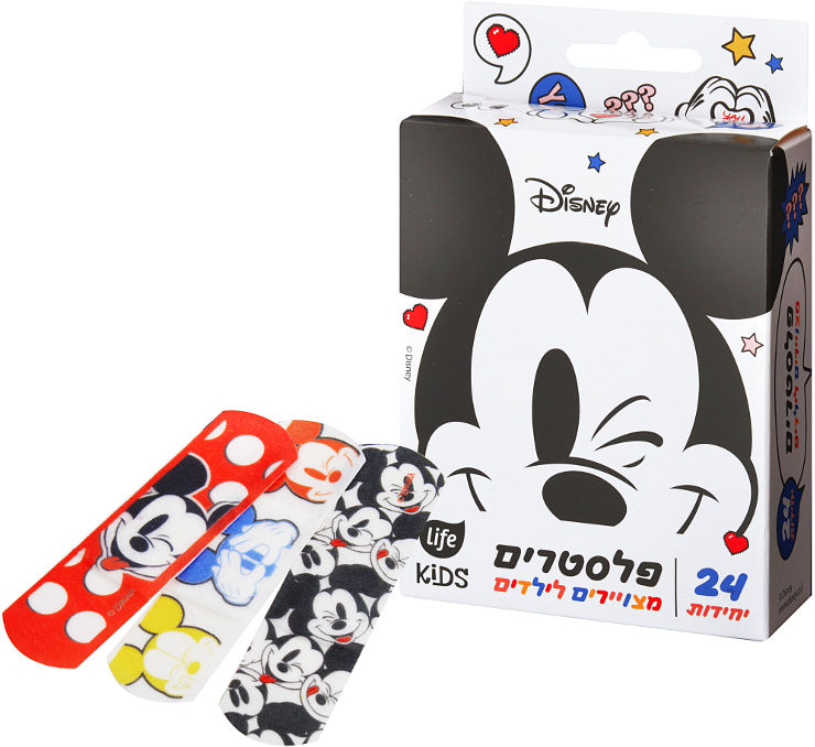 KIDS פלסטרים מצויירים לילדים מיקי ומיני