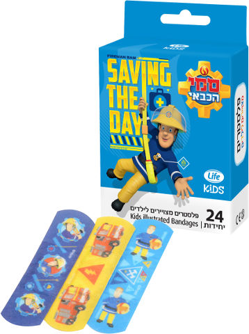 KIDS פלסטרים מצויירים לילדים סמי הכבאי